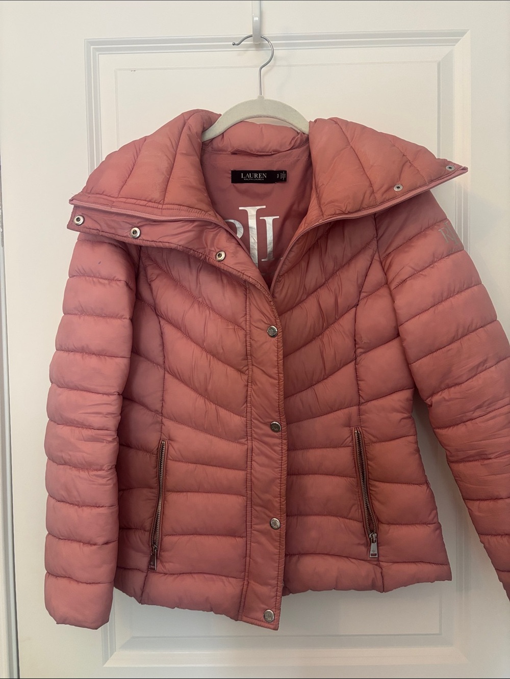 LAUREN Ralph Lauren Dusty Coral Quilted Puffer Jacket